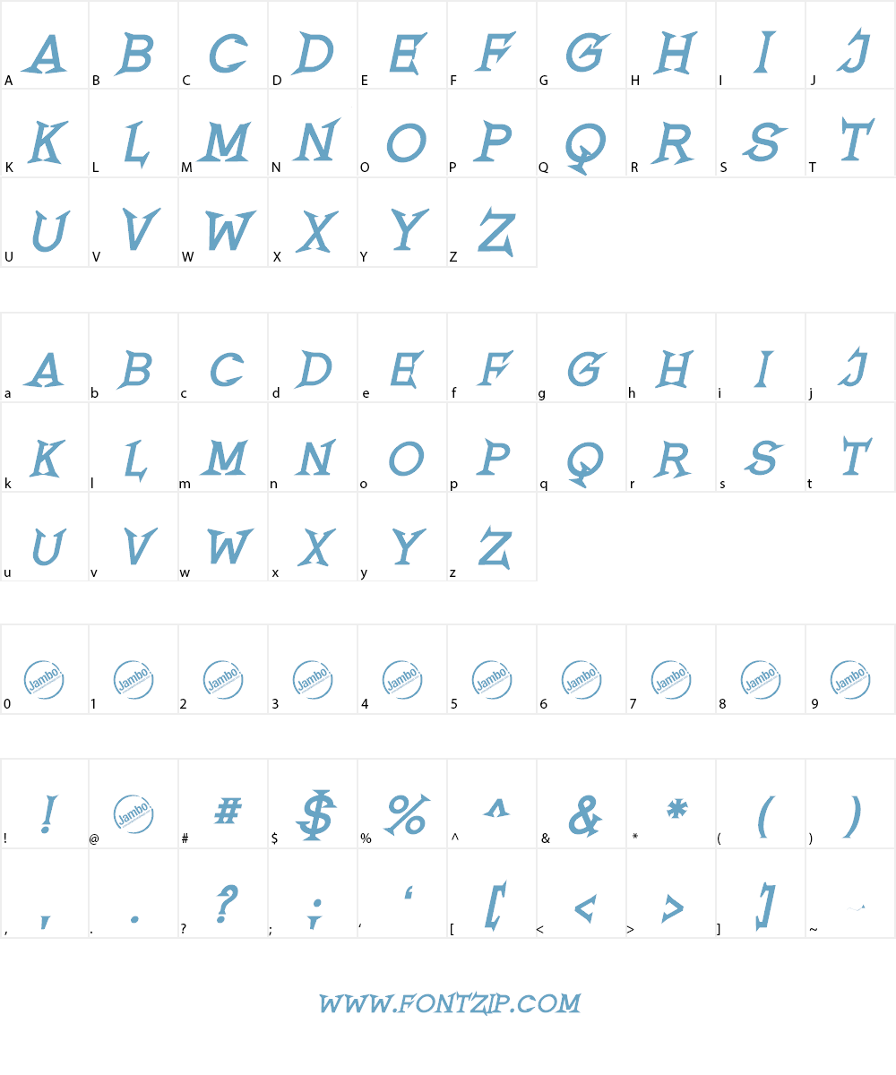 Romanicum Font Character